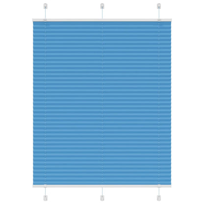Tenda Plissettata Blu 110x100 cm Larghezza Tessuto 109,4 cm