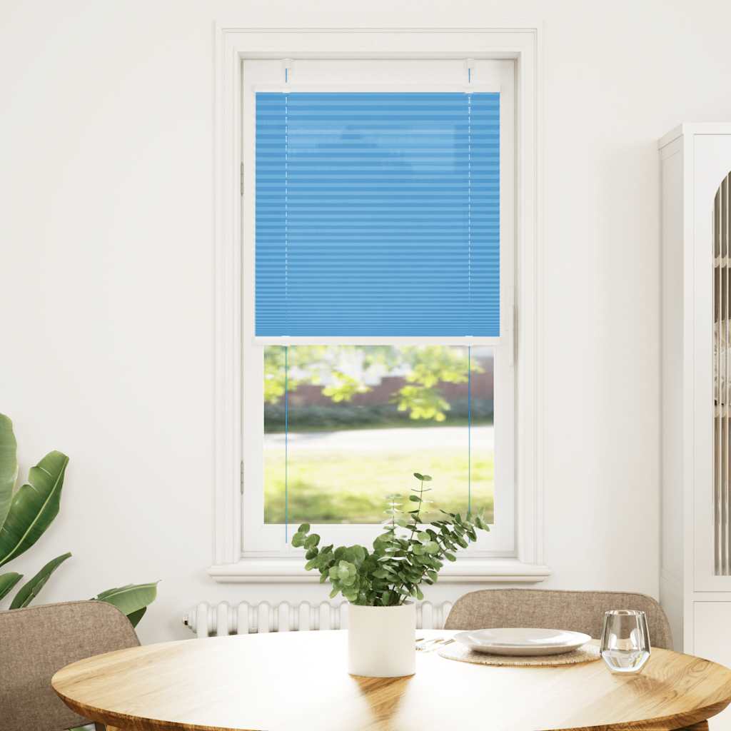 Tenda Plissettata Blu 65x150 cm Larghezza Tessuto 64,4 cm | homemem39