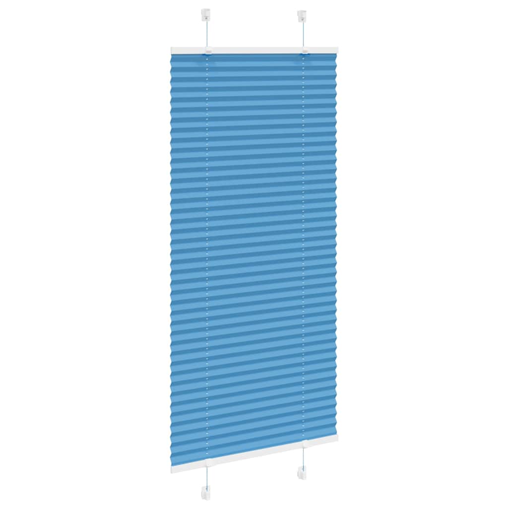 Tenda Plissettata Blu 65x150 cm Larghezza Tessuto 64,4 cm | homemem39