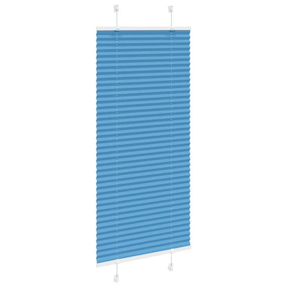 Tenda Plissettata Blu 65x150 cm Larghezza Tessuto 64,4 cm | homemem39