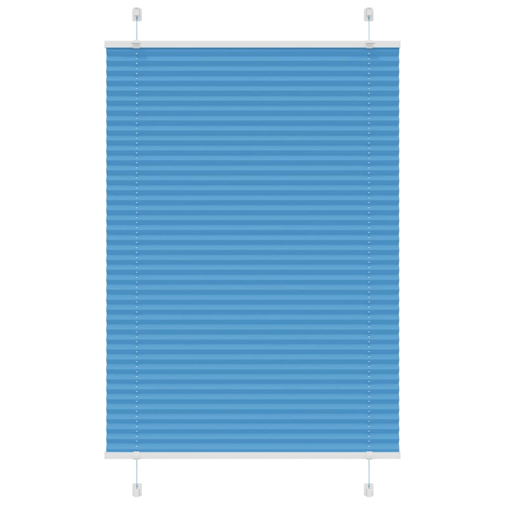 Tenda Plissettata Blu 100x150 cm Larghezza Tessuto 99,4 cm