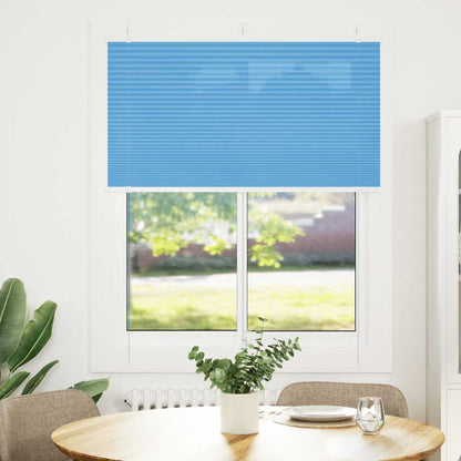 Tenda Plissettata Blu 105x150 cm Larghezza Tessuto 104,4 cm | homemem39