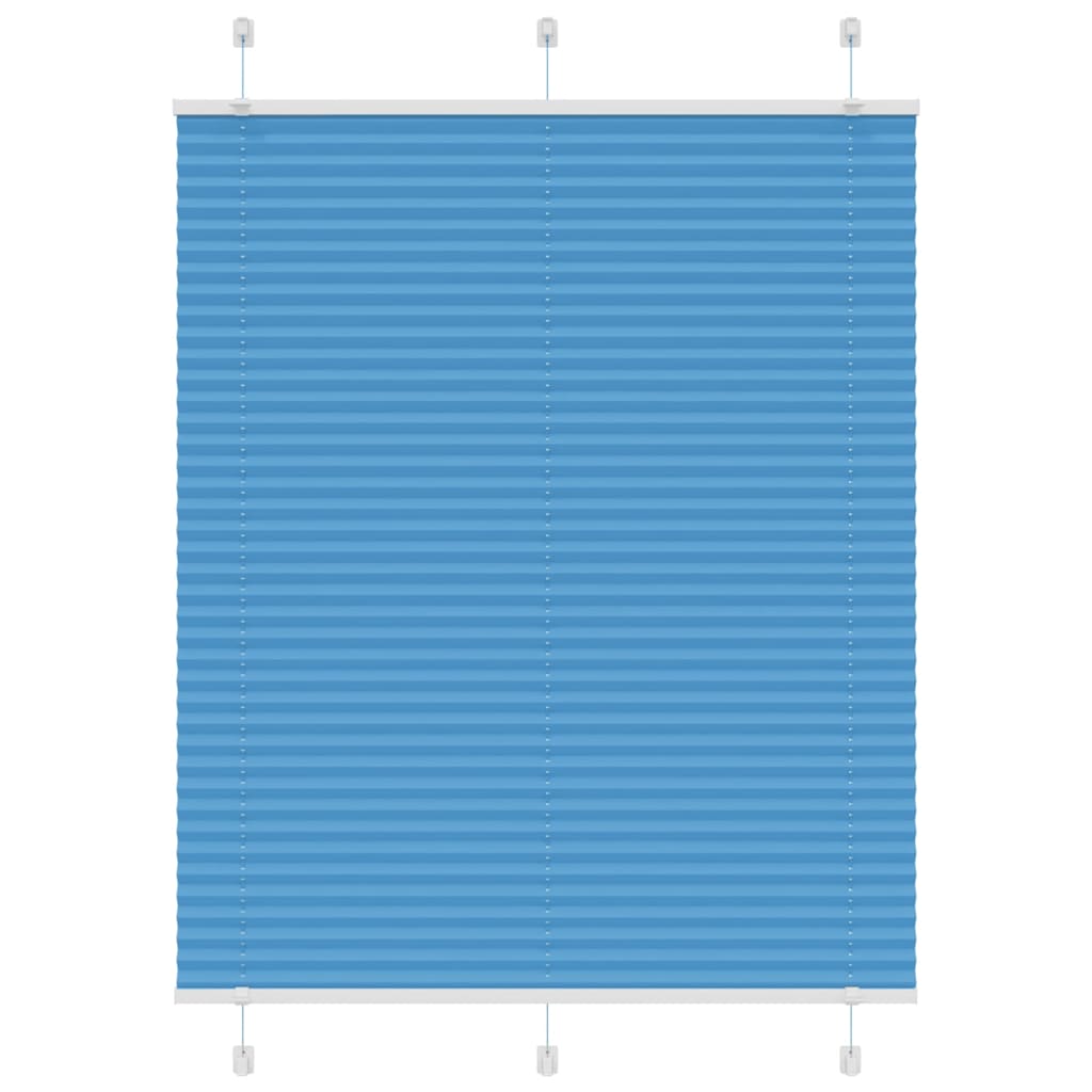Tenda Plissettata Blu 110x150 cm Larghezza Tessuto 109,4 cm