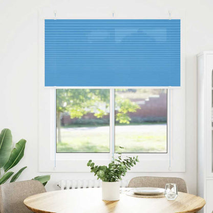 Tenda Plissettata Blu 115x150 cm Larghezza Tessuto 114,4 cm | homemem39