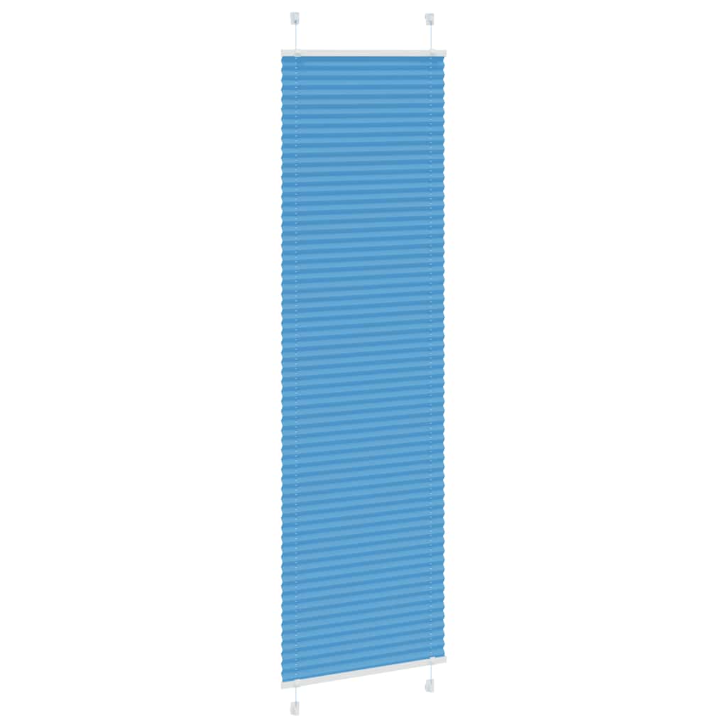Tenda Plissettata Blu 55x200 cm Larghezza Tessuto 54,4 cm | homemem39