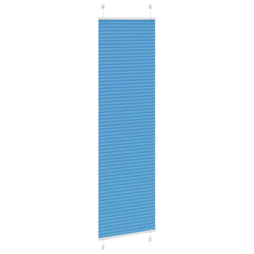 Tenda Plissettata Blu 65x200 cm Larghezza Tessuto 64,4 cm | homemem39