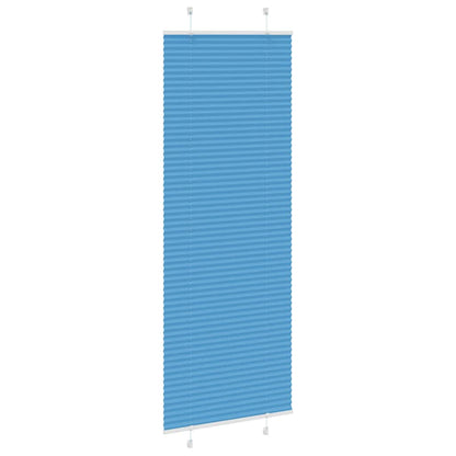 Tenda Plissettata Blu 75x200 cm Larghezza Tessuto 74,4 cm | homemem39