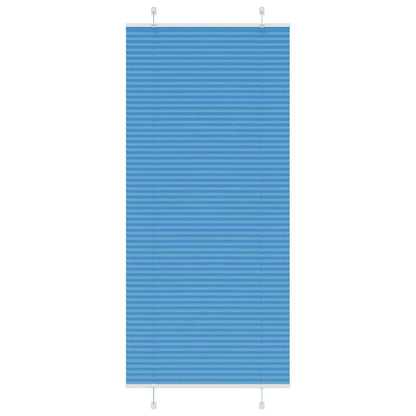 Tenda Plissettata Blu 85x200 cm Larghezza Tessuto 84,4 cm