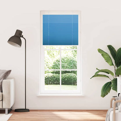 Tenda Plissettata Blu 85x200 cm Larghezza Tessuto 84,4 cm | homemem39