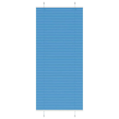 Tenda Plissettata Blu 100x200 cm Larghezza Tessuto 99,4 cm