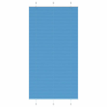 Tenda Plissettata Blu 105x200 cm Larghezza Tessuto 104,4 cm