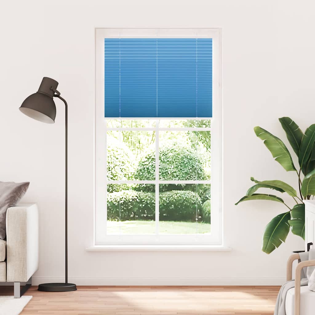 Tenda Plissettata Blu 105x200 cm Larghezza Tessuto 104,4 cm | homemem39