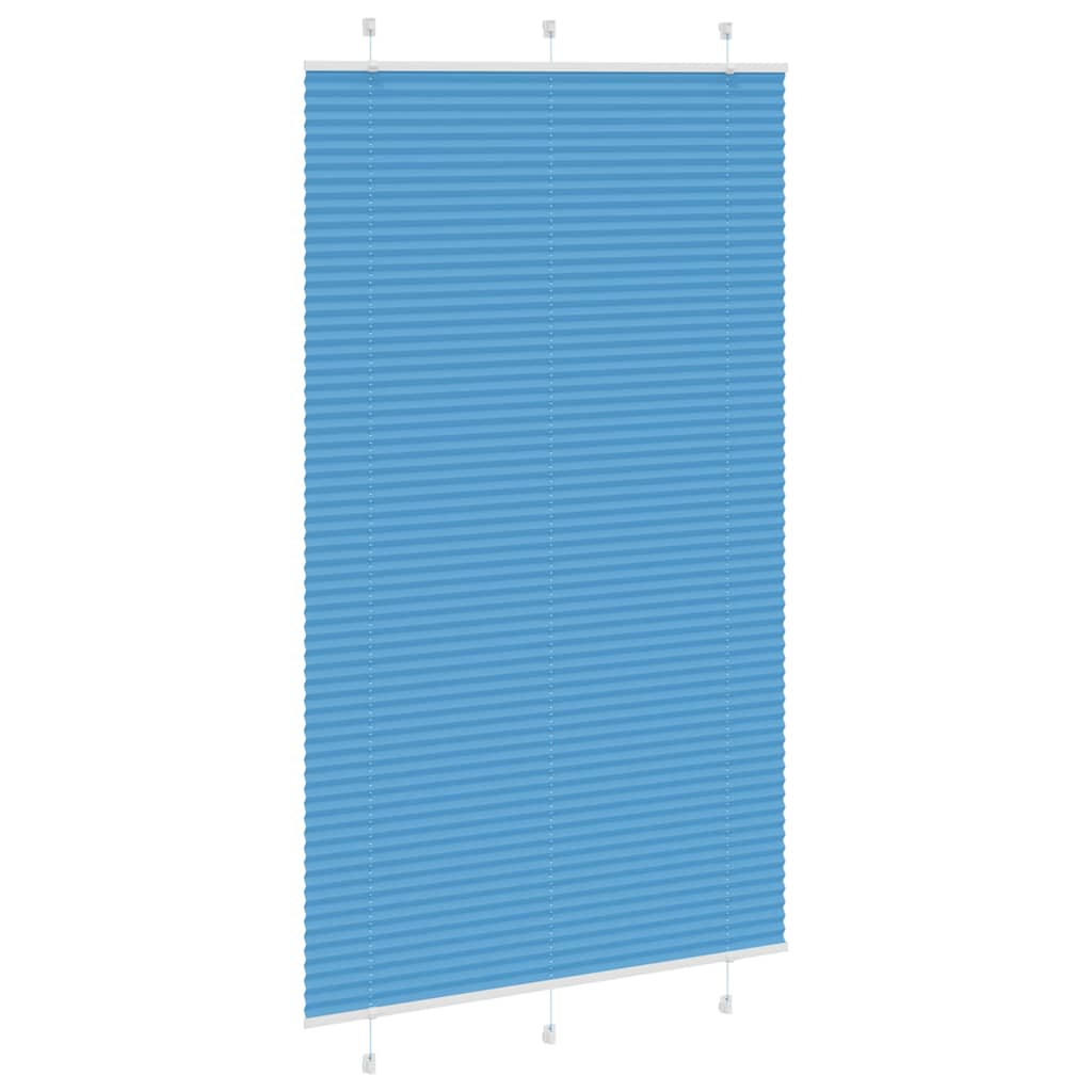 Tenda Plissettata Blu 115x200 cm Larghezza Tessuto 114,4 cm | homemem39
