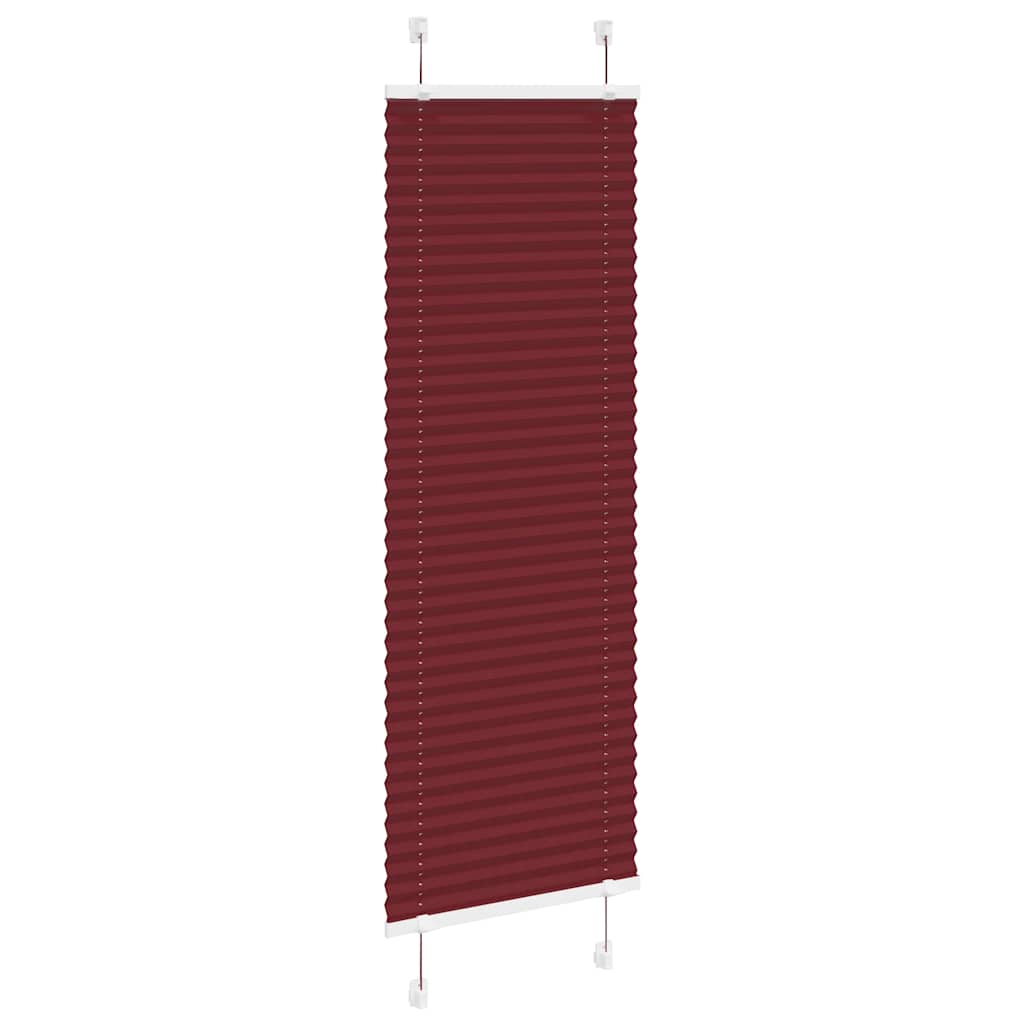 Tenda Plissettata Rosso Bordeaux 45x100 cm Larghezza Tessuto