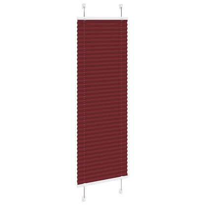 Tenda Plissettata Rosso Bordeaux 45x100 cm Larghezza Tessuto