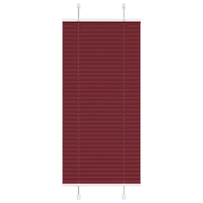 Tenda Plissettata Rosso Bordeaux 55x100 cm Larghezza Tessuto
