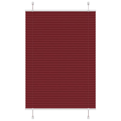 Tenda Plissettata Rosso Bordeaux 95x100 cm Larghezza Tessuto