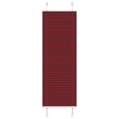 Tenda Plissettata Rosso Bordeaux 45x150 cm Larghezza Tessuto