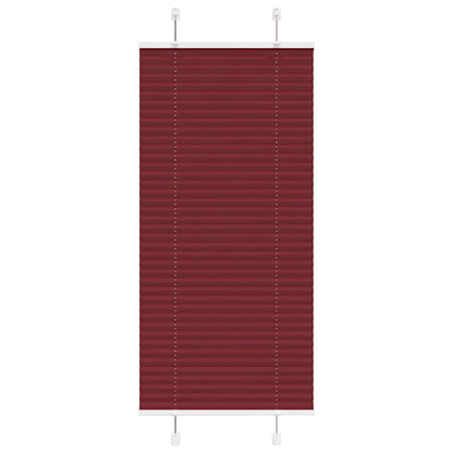 Tenda Plissettata Rosso Bordeaux 55x150 cm Larghezza Tessuto