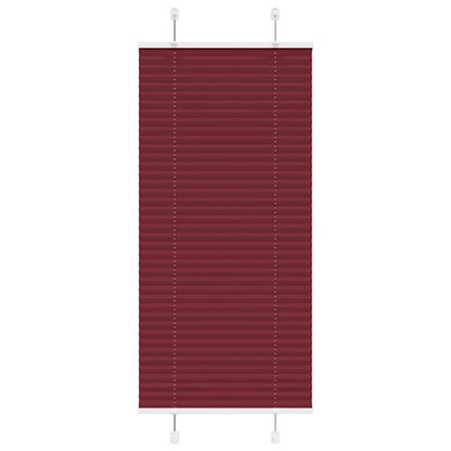 Tenda Plissettata Rosso Bordeaux 60x150 cm Larghezza Tessuto