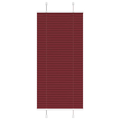 Tenda Plissettata Rosso Bordeaux 65x150 cm Larghezza Tessuto