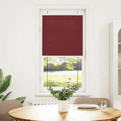 Tenda Plissettata Rosso Bordeaux 65x150 cm Larghezza Tessuto | homemem39