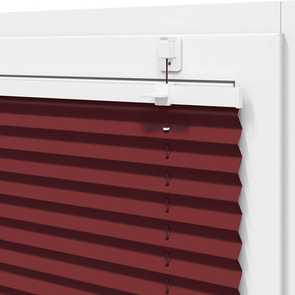 Tenda Plissettata Rosso Bordeaux 70x150 cm Larghezza Tessuto | homemem39