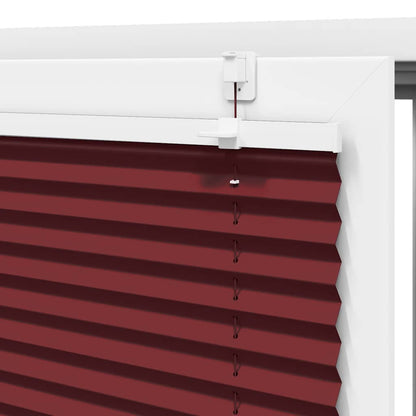 Tenda Plissettata Rosso Bordeaux 75x150 cm Larghezza Tessuto | homemem39
