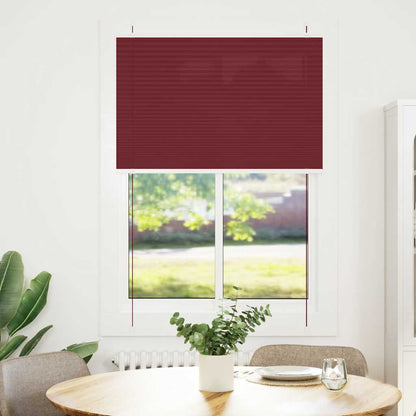 Tenda Plissettata Rosso Bordeaux 95x150 cm Larghezza Tessuto | homemem39