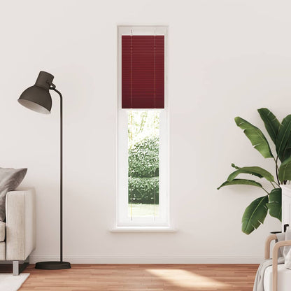 Tenda Plissettata Rosso Bordeaux 45x200 cm Larghezza Tessuto | homemem39