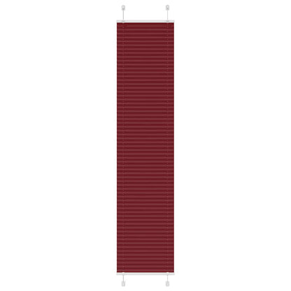 Tenda Plissettata Rosso Bordeaux 50x200 cm Larghezza Tessuto