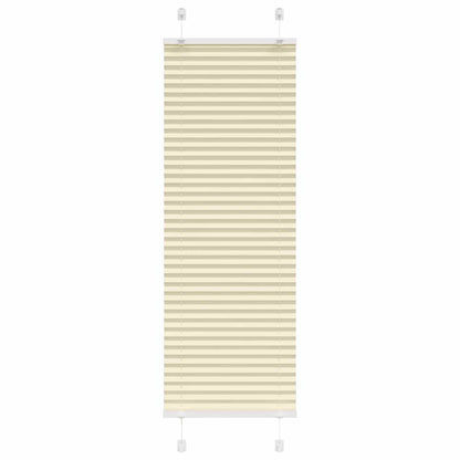 Tenda Plissettata Crema 50x100 cm Larghezza Tessuto 49,4 cm