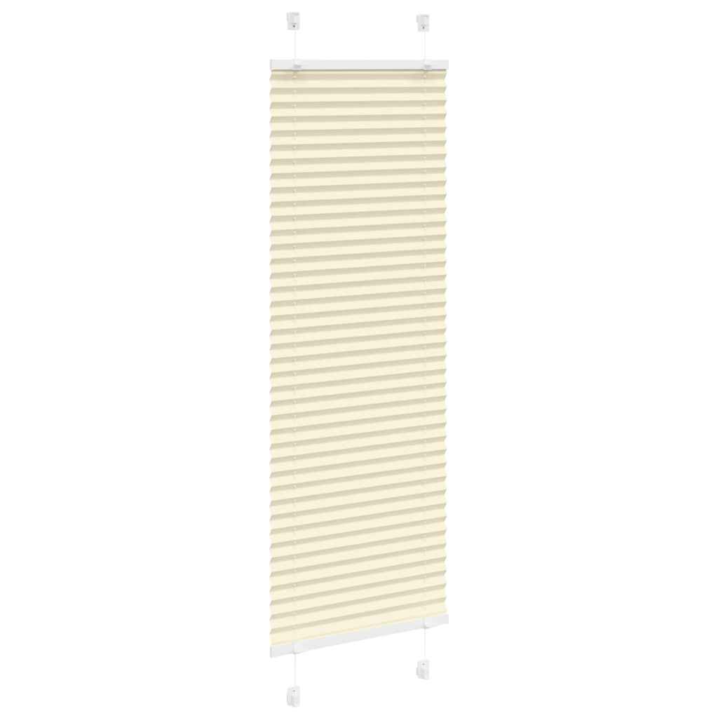 Tenda Plissettata Crema 50x100 cm Larghezza Tessuto 49,4 cm | homemem39