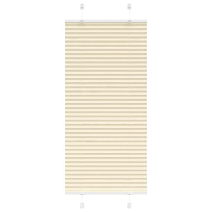 Tenda Plissettata Crema 55x100 cm Larghezza Tessuto 54,4 cm
