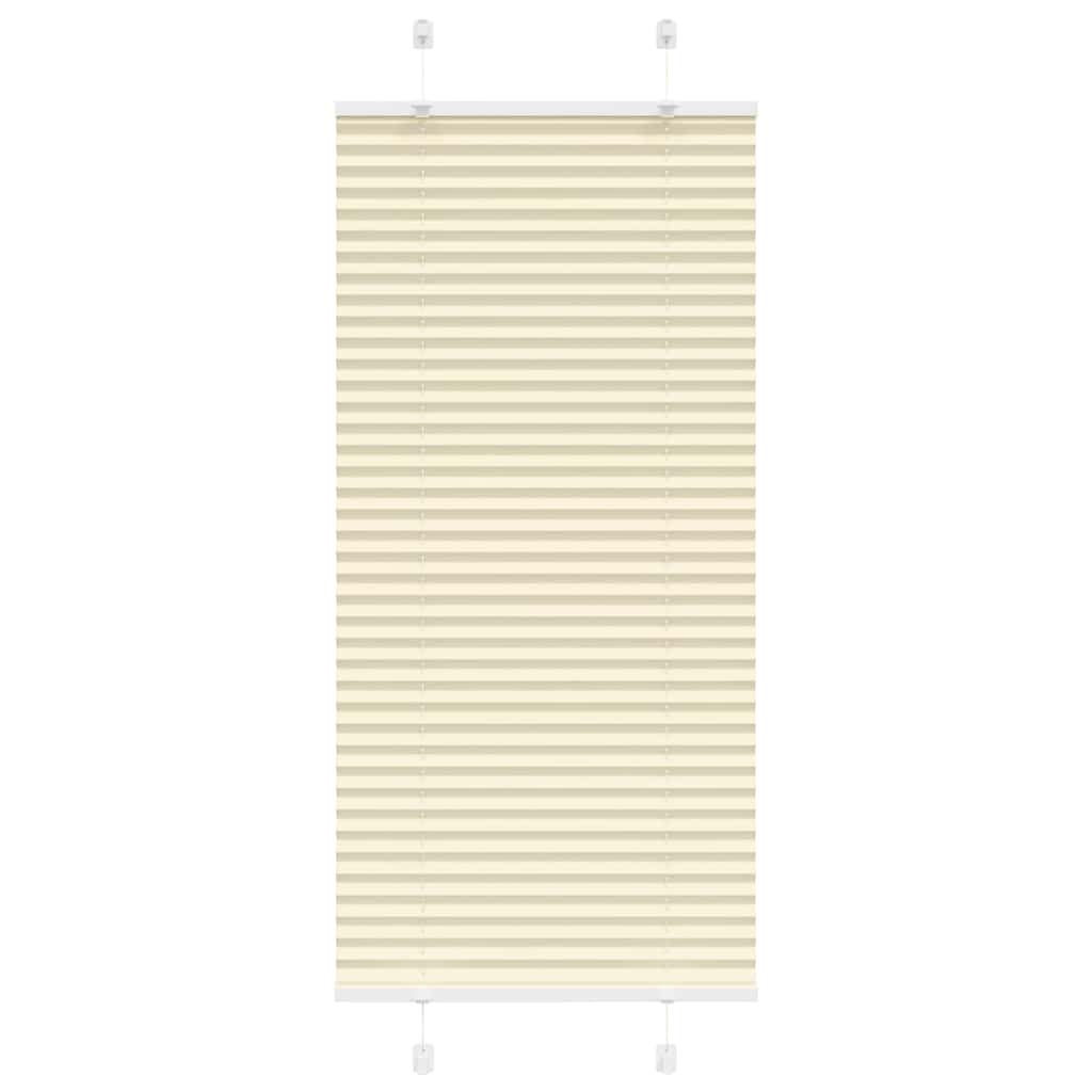 Tenda Plissettata Crema 60x100 cm Larghezza Tessuto 59,4 cm