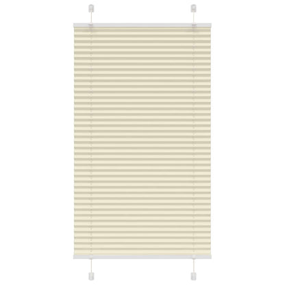 Tenda Plissettata Crema 70x100 cm Larghezza Tessuto 69,4 cm