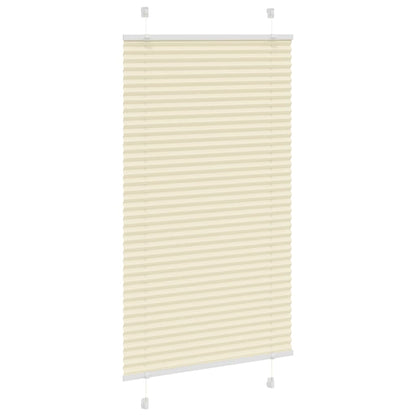 Tenda Plissettata Crema 70x100 cm Larghezza Tessuto 69,4 cm | homemem39