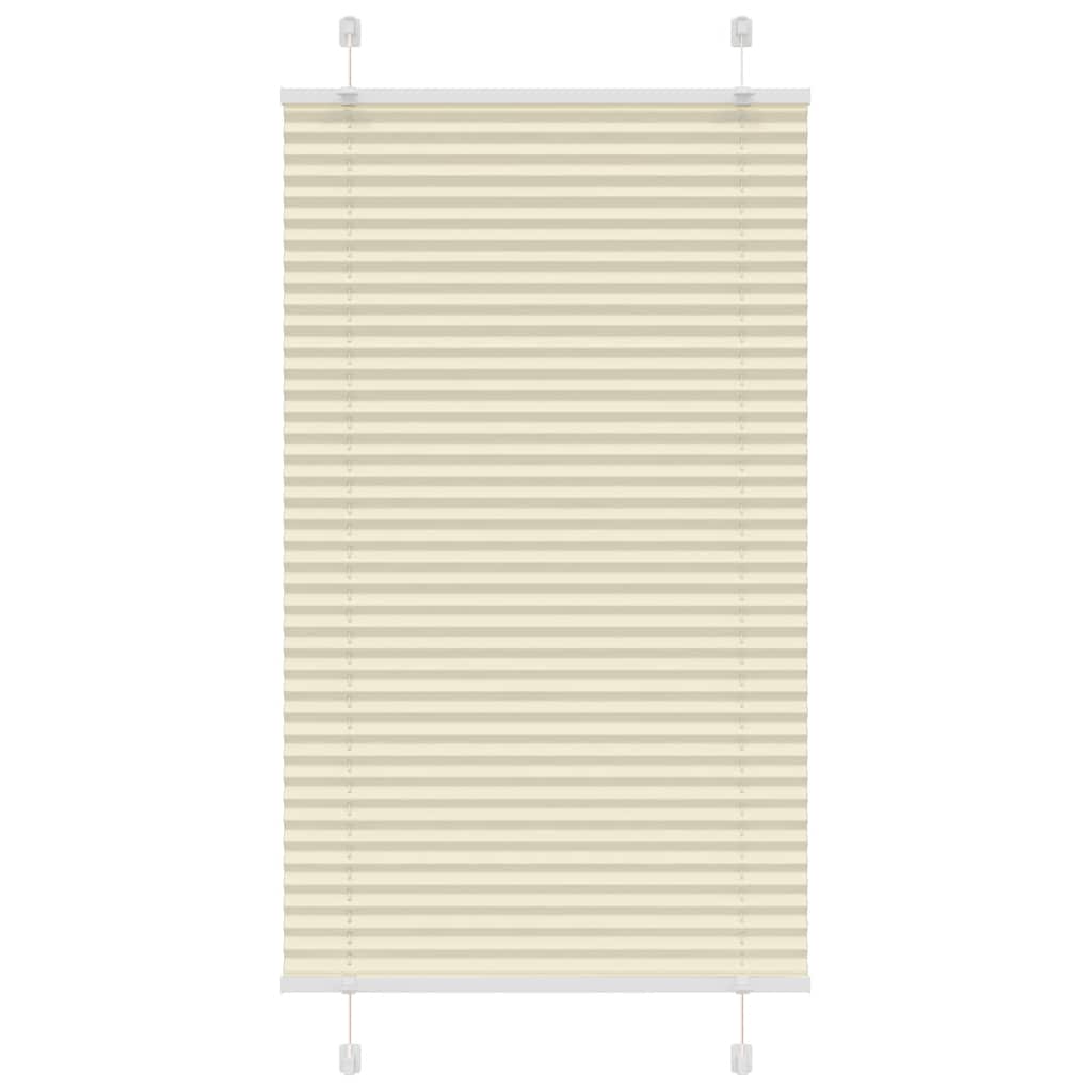Tenda Plissettata Crema 80x100 cm Larghezza Tessuto 79,4 cm