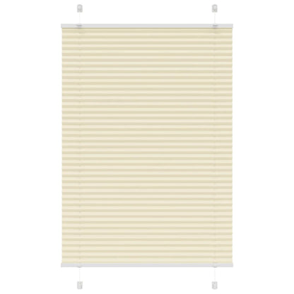 Tenda Plissettata Crema 85x100 cm Larghezza Tessuto 84,4 cm