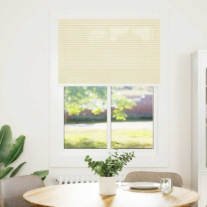 Tenda Plissettata Crema 85x100 cm Larghezza Tessuto 84,4 cm | homemem39