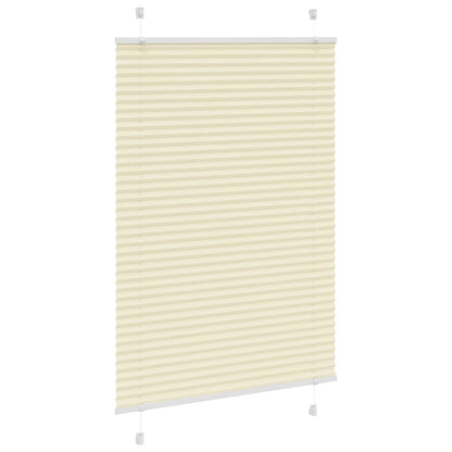 Tenda Plissettata Crema 90x100 cm Larghezza Tessuto 89,4 cm | homemem39