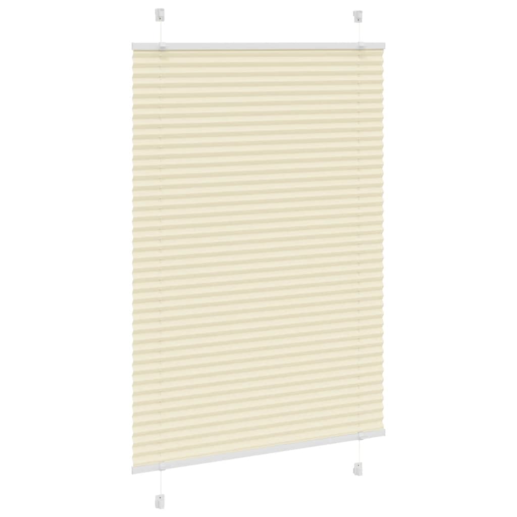 Tenda Plissettata Crema 95x100 cm Larghezza Tessuto 94,4 cm | homemem39