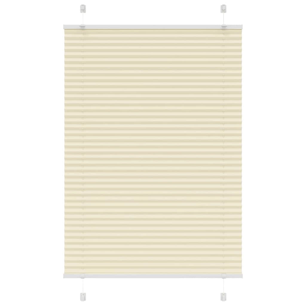 Tenda Plissettata Crema 100x100 cm Larghezza Tessuto 99,4 cm