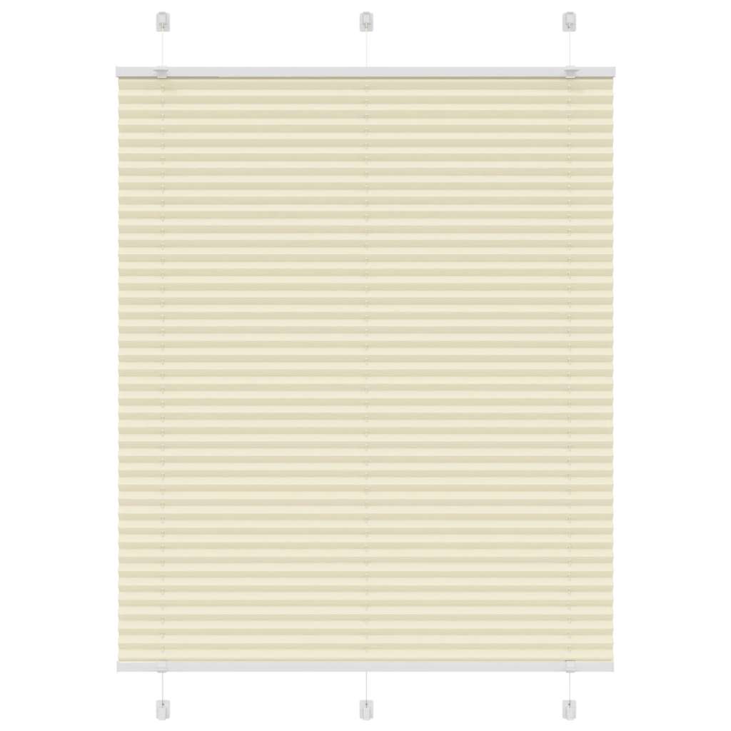 Tenda Plissettata Crema 105x100 cm Larghezza Tessuto 104,4 cm