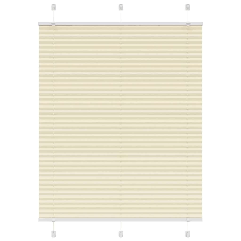 Tenda Plissettata Crema 110x100 cm Larghezza Tessuto 109,4 cm