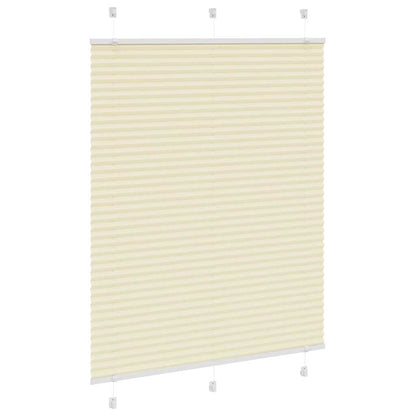 Tenda Plissettata Crema 110x100 cm Larghezza Tessuto 109,4 cm | homemem39