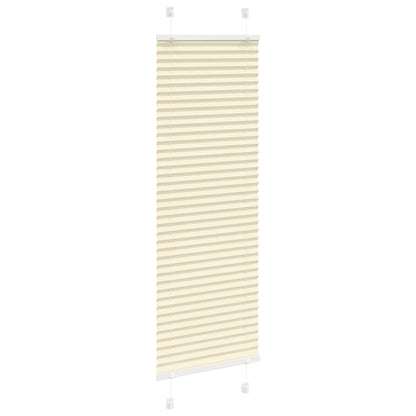 Tenda Plissettata Crema 45x150 cm Larghezza Tessuto 44,4 cm | homemem39