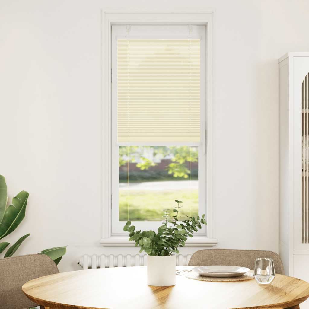 Tenda Plissettata Crema 50x150 cm Larghezza Tessuto 49,4 cm | homemem39