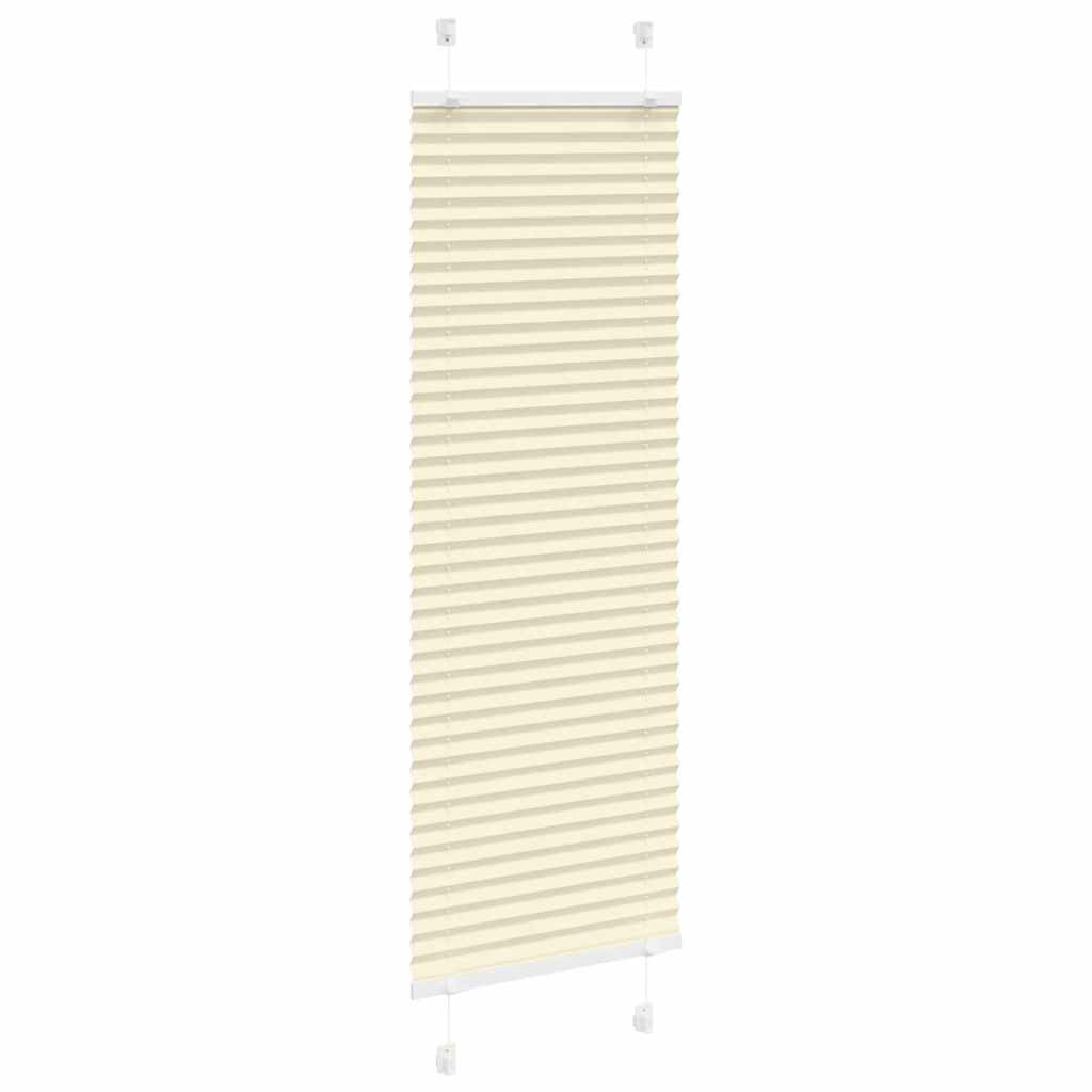 Tenda Plissettata Crema 50x150 cm Larghezza Tessuto 49,4 cm | homemem39