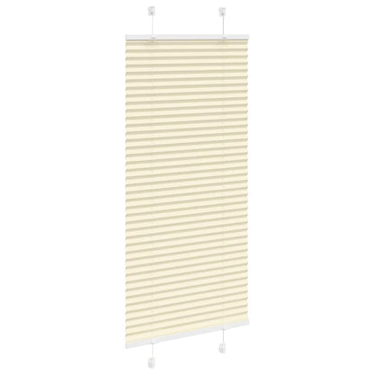 Tenda Plissettata Crema 65x150 cm Larghezza Tessuto 64,4 cm | homemem39